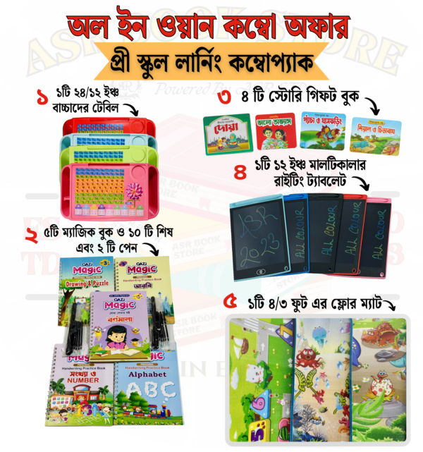 Combo offer- 5 magic set+Table+Mat+12 inch LCD